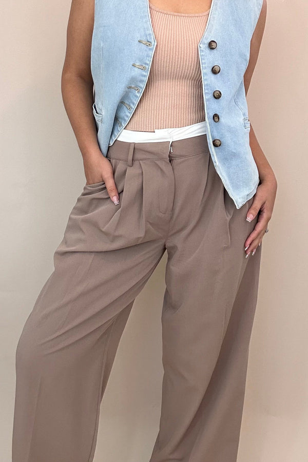 Taupe Trousers